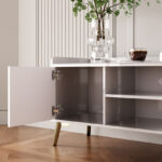 Pearl 1.5 Metre Sintered Stone Top TV Unit for TVs up to 65 inches