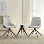 Hamilton 3-Piece Sintered Stone Top Tea Table and Chair Set