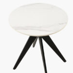 Hamilton 3-Piece Sintered Stone Top Tea Table and Chair Set