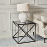 Melody Glass Top End Table