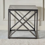 Melody Glass Top End Table