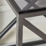 Melody Glass Top End Table