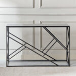 Melody Glass Top Console Table
