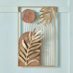 Tisso Metal and Wood Decorative Wall Accent - 34.9x55.9x2.5 cm