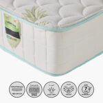 SleepNest iAloe Vera Medium Firm Pocket Spring Super King Mattress - 200x200x25 cm
