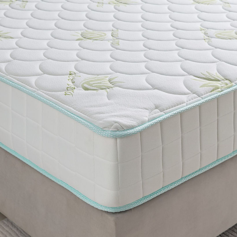 SleepNest iAloe Vera Medium Firm Pocket Spring Super King Mattress - 200x200x25 cm - Image 5