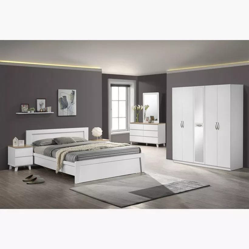 Kulltorp Plus 5-Door Wardrobe with Mirror - Image 2