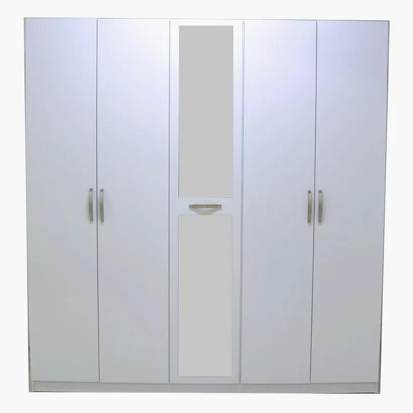 Kulltorp Plus 5-Door Wardrobe with Mirror - Image 4