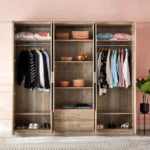 Curvy 6-Door Wardrobe with 2 Drawers