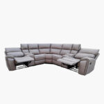 David 4-Seater Faux Leather Corner Recliner Sofa with 2 Reclining Seats