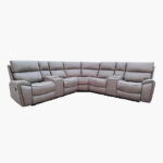 David 4-Seater Faux Leather Corner Recliner Sofa with 2 Reclining Seats