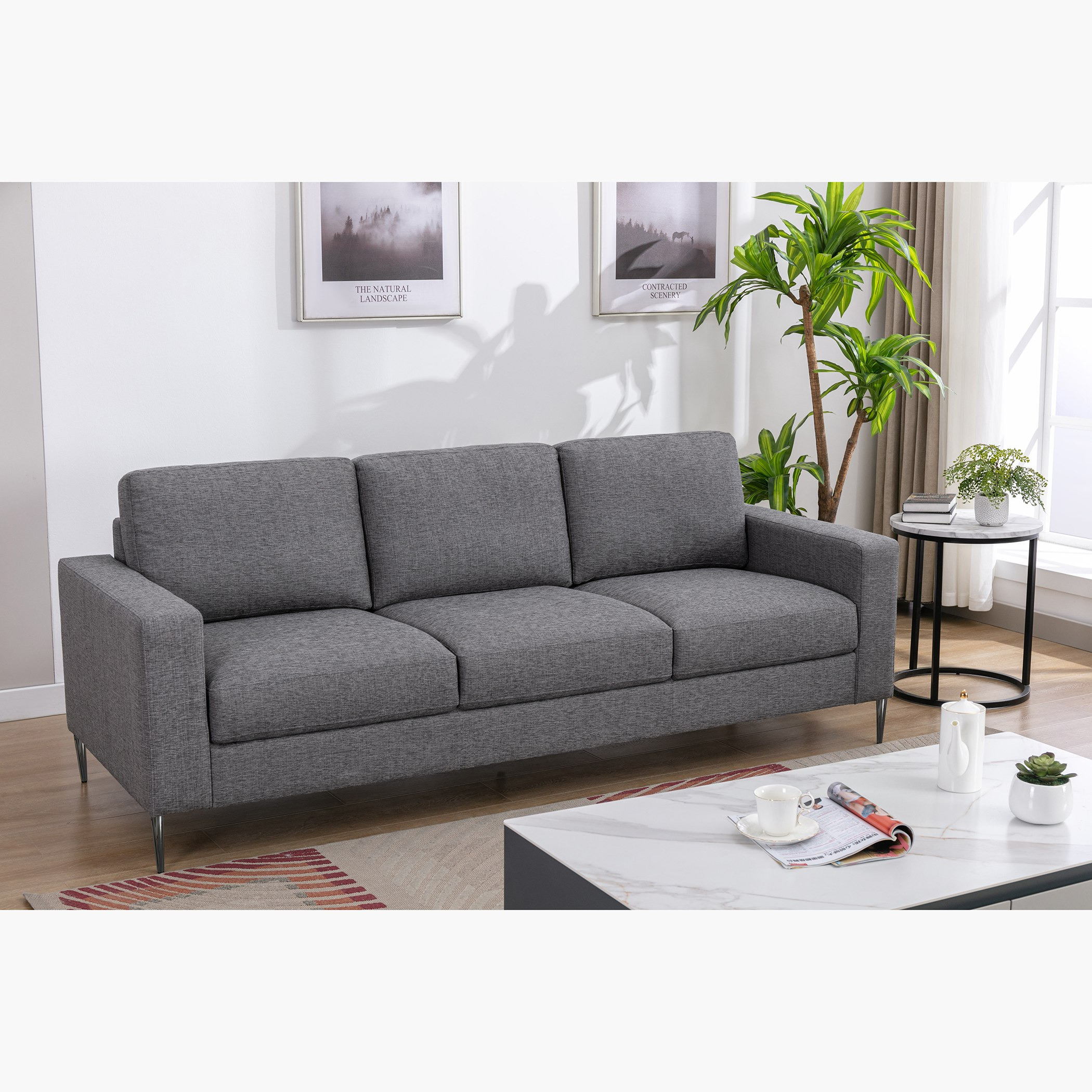 Marwell Kendal 3-Seater Fabric Sofa