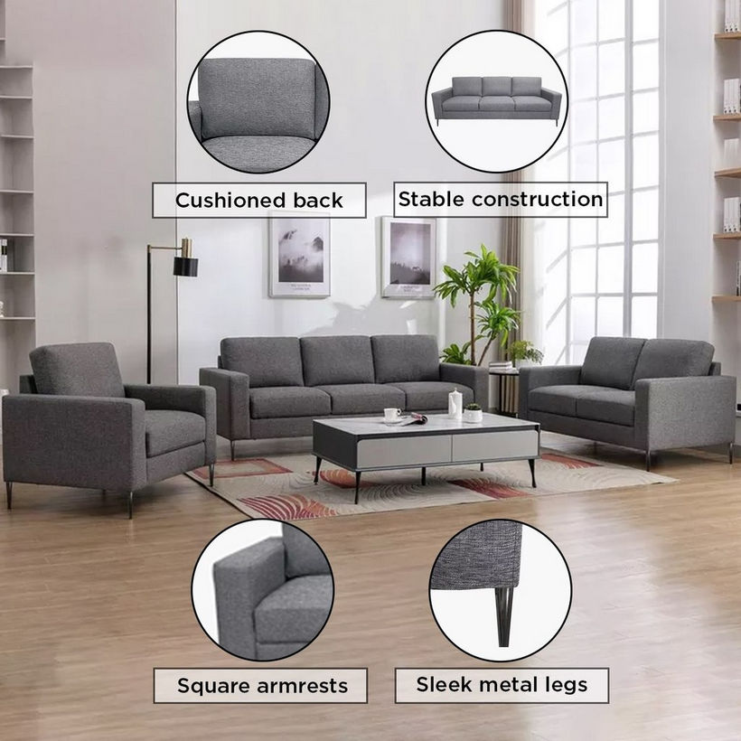 Marwell Kendal 3-Seater Fabric Sofa - Image 7