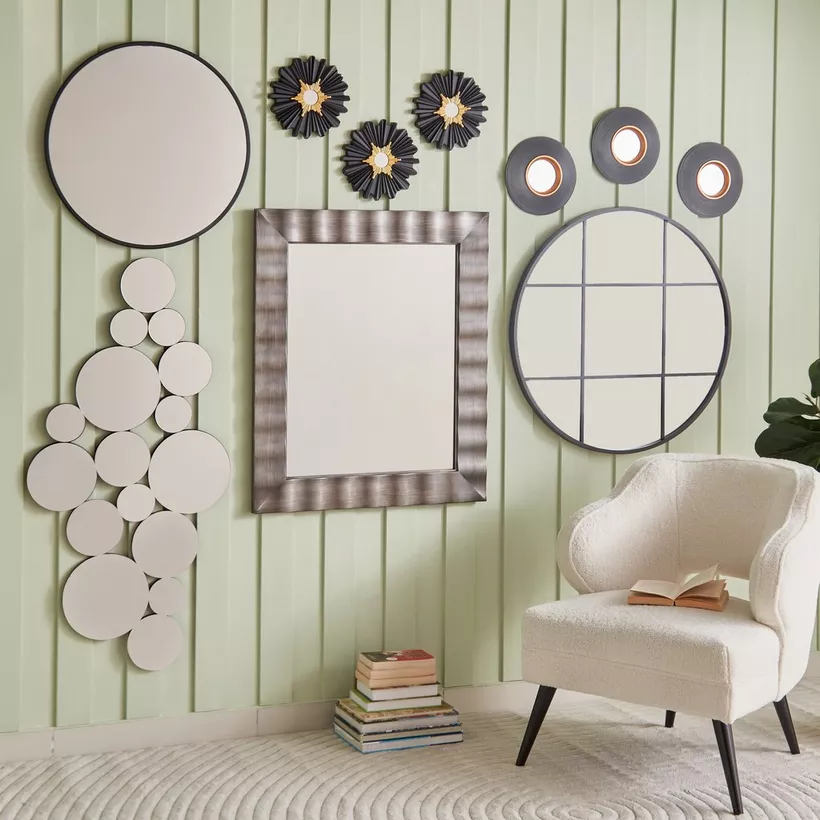 Caseti Wall Mirror with Frame - 80x80x3 cm - Image 5