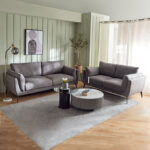 Lucina 3-Seater Fabric Sofa