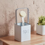 Vintage Peg Storage Box - 14x14x33 cm