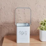 Vintage Peg Storage Box - 14x14x33 cm