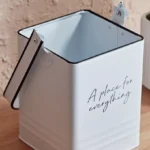 Vintage Peg Storage Box - 14x14x33 cm