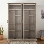 Angelic 4-Door Wardrobe with 2 Mirrors