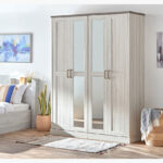 Angelic 4-Door Wardrobe with 2 Mirrors