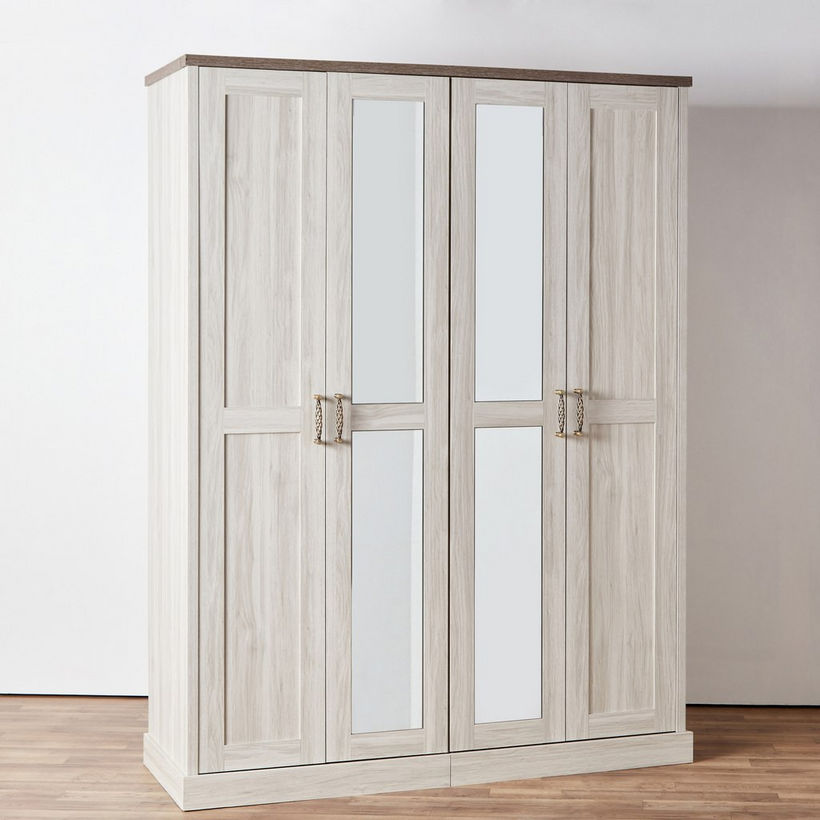 Angelic 4-Door Wardrobe with 2 Mirrors - Image 16