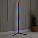 Lita Aluminium LED Ambient Floor Lamp with Remote Controlled Music Sync - 42x42x140 cm