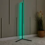 Lita Aluminium LED Ambient Floor Lamp with Remote Controlled Music Sync - 42x42x140 cm