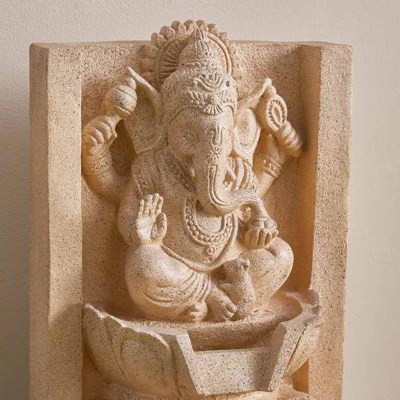 Divine Ganesha Outdoor Fountain with LED - 30x28x62.5 cm - Image 6