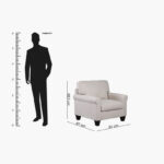 Angelton Fabric Armchair Sofa