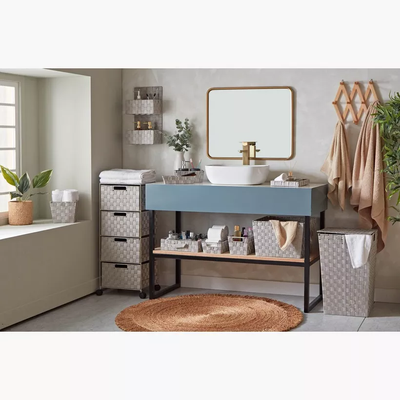 Strap 4-Drawer Cabinet with Casters - 35x30x85 cm - Image 6
