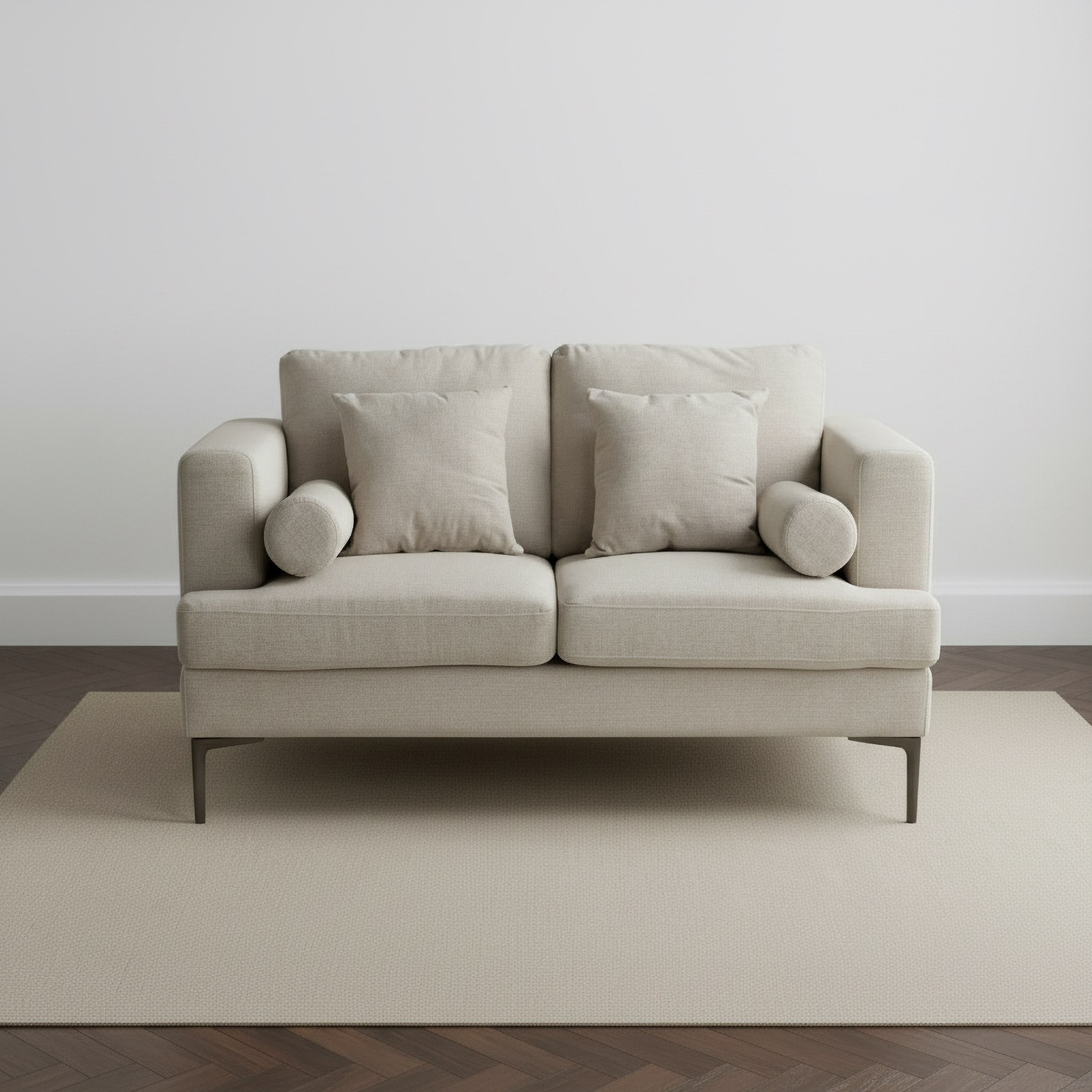Amare 2- Seater Sofa with 2 Cushions and 2 Round Cushions