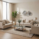 Amare 2- Seater Sofa with 2 Cushions and 2 Round Cushions