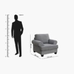 Montreal Fabric Armchair Sofa