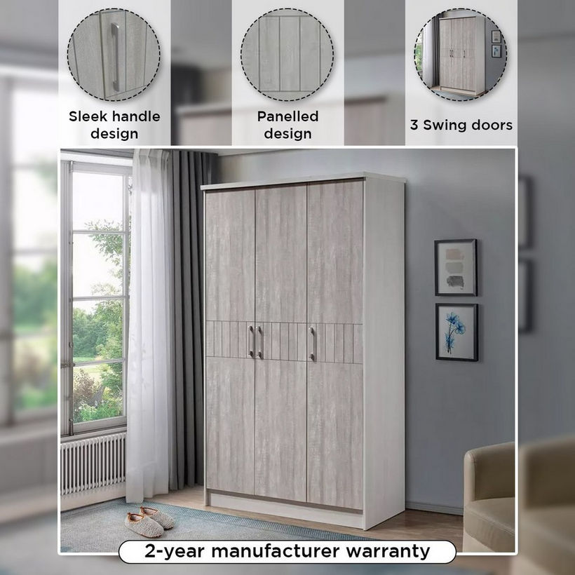 Movo Liverpool 3-Door Wardrobe - Image 12