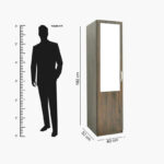 Kulltorp Plus 1-Door Wardrobe with Mirror