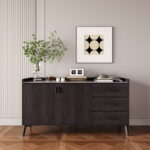 Marwell 2-Door 3-Drawer Sideboard with Sintered Stone Top