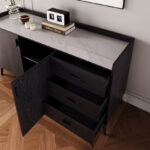 Marwell 2-Door 3-Drawer Sideboard with Sintered Stone Top