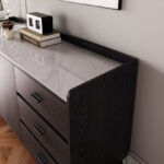 Marwell 2-Door 3-Drawer Sideboard with Sintered Stone Top