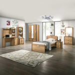 Crew 3-Door Wardrobe with 2 Drawers and Mirror