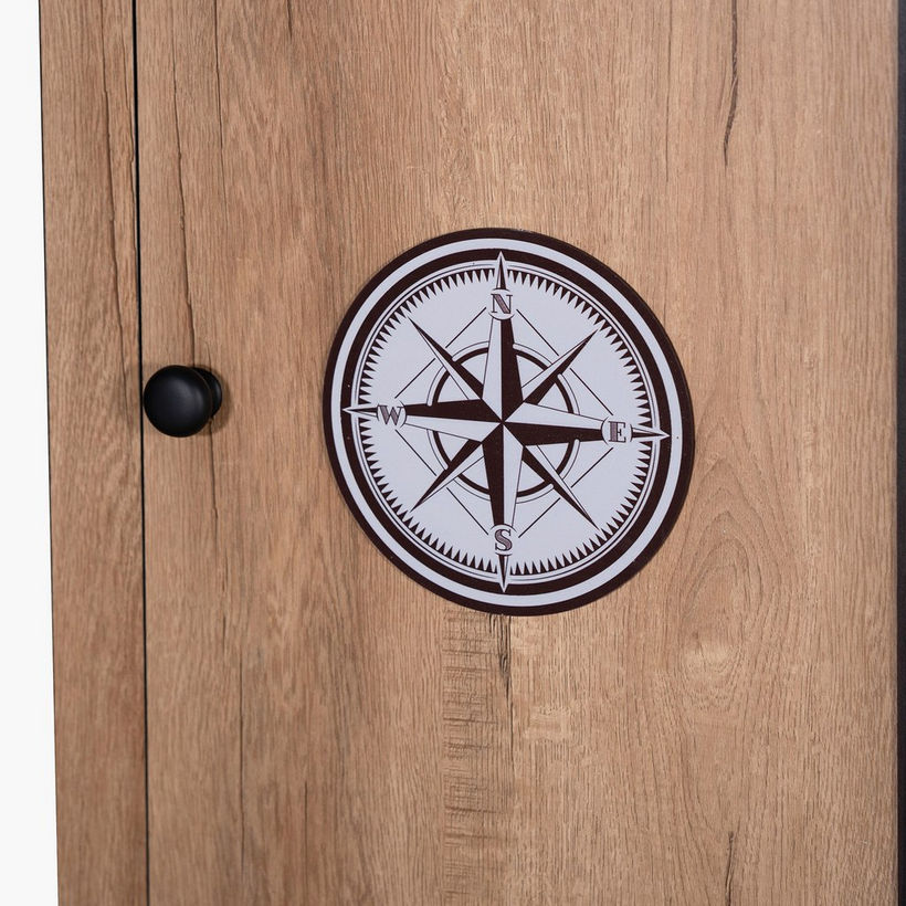Crew 3-Door Wardrobe with 2 Drawers and Mirror - Image 13