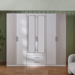 Fiesta 6-Door Wardrobe with 2 Drawers and 2 Mirrors