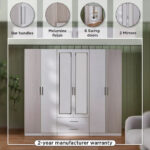 Fiesta 6-Door Wardrobe with 2 Drawers and 2 Mirrors