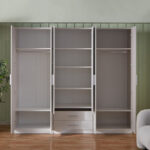 Fiesta 6-Door Wardrobe with 2 Drawers and 2 Mirrors