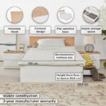 Milan Twin Bed with Drawers - 120x200 cm