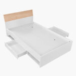 Milan Twin Bed with Drawers - 120x200 cm
