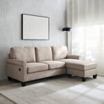 Angelton 3-Seater Reversible Corner Fabric Sofa with USB Port