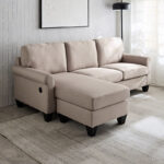 Angelton 3-Seater Reversible Corner Fabric Sofa with USB Port