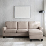 Angelton 3-Seater Reversible Corner Fabric Sofa with USB Port