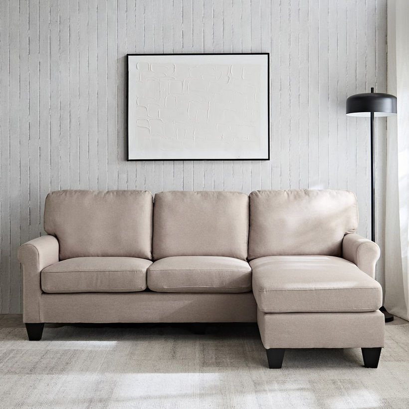 Angelton 3-Seater Reversible Corner Fabric Sofa with USB Port - Image 4
