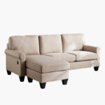 Angelton 3-Seater Reversible Corner Fabric Sofa with USB Port